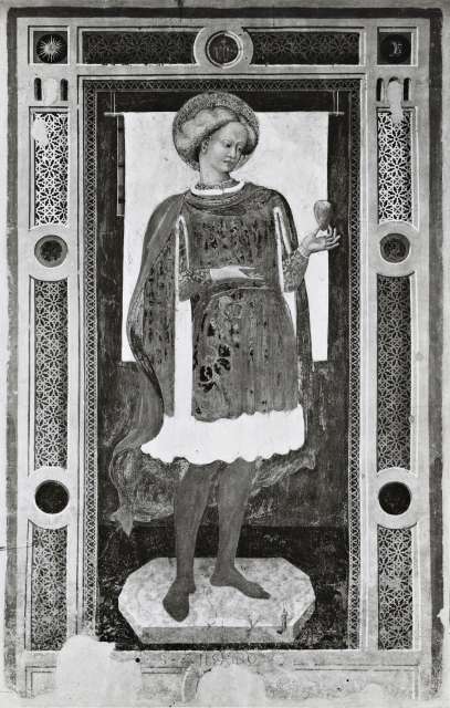 Opificio delle Pietre Dure, Archivio restauri — francesco d'Antonio: St. Ansanus. Florence, S. Niccolò. Fresco — insieme